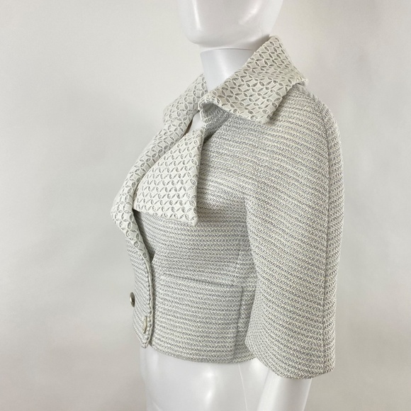 CHANEL Tweed Eyelet Crop Jacket - Picture 4 of 9